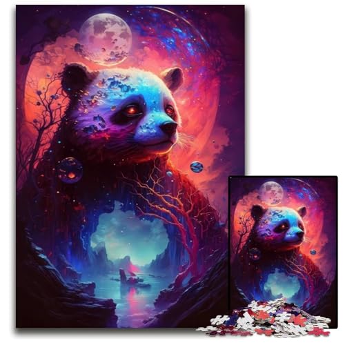 Panda Wonder 1000-teiliges Puzzle für Erwachsene, anspruchsvolles Denkspiel – entspannendes Spielzeug für Teenager, 50x75cm/19,68x29,52 Zoll von JIANGENNF