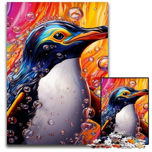 Pinguin-Puzzle für Erwachsene, 1000 Teile, Holzpuzzle, interaktives Familienspiel, Denksportaufgabe, Lernspielzeug, 50x75cm/19,68x29,52 Zoll Pinguin-Puzzle für Erwachsene, 1000 Teile, Holzpuzzle, interaktives Familienspiel, Denksportaufgabe, Lernspielzeug, 50x75cm/19,68x29,52 Zoll von JIANGENNF