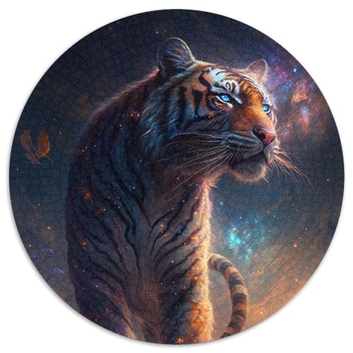 Planet Tiger Puzzle, 1000 Teile, Kartonpuzzle für Erwachsene, Geburtstagsgeschenkidee, anspruchsvolles Denkspiel (Größe 67,5 x 67,5 cm) von JIANGENNF