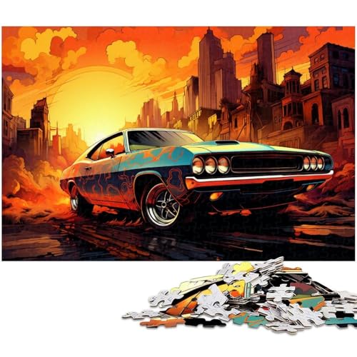Psychedelische Sportwagen-Puzzles für 1000 Teile, Holzpuzzles, anspruchsvolles DIY-Denkspiel, perfektes Familienspiel oder dekoratives Geschenk, 50 x 75 cm / 19,68 x 29,52 Zoll Psychedelische Sportwagen-Puzzles für 1000 Teile, Holzpuzzles, anspruchsvolles DIY-Denkspiel, perfektes Familienspiel oder dekoratives Geschenk, 50 x 75 cm / 19,68 x 29,52 Zoll von JIANGENNF