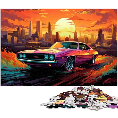 Psychedelischer Sportwagen, 1000-teiliges Puzzle für Erwachsene, anspruchsvolles DIY-Denkspiel, perfektes Familienspiel oder dekoratives Geschenk, 50 x 75 cm / 19,68 x 29,52 Zoll Psychedelischer Sportwagen, 1000-teiliges Puzzle für Erwachsene, anspruchsvolles DIY-Denkspiel, perfektes Familienspiel oder dekoratives Geschenk, 50 x 75 cm / 19,68 x 29,52 Zoll von JIANGENNF