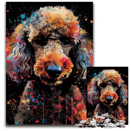 Pudel DJ Neon-Puzzles für Erwachsene, 1000 herausfordernde Puzzles, Geburtstagsgeschenkidee, anspruchsvolles Denkspiel, 50x75cm/19,68x29,52 Zoll Pudel DJ Neon-Puzzles für Erwachsene, 1000 herausfordernde Puzzles, Geburtstagsgeschenkidee, anspruchsvolles Denkspiel, 50x75cm/19,68x29,52 Zoll von JIANGENNF