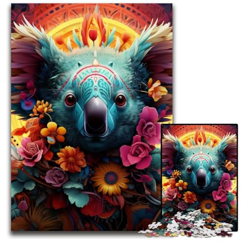 Puzzle 1000 Teile, Art Koalas, Puzzle zum Entspannen und Herausfordern, farbenfrohe Kunst zur Heimdekoration, Freunde, 26x38cm/10,23x14,96 Zoll Puzzle 1000 Teile, Art Koalas, Puzzle zum Entspannen und Herausfordern, farbenfrohe Kunst zur Heimdekoration, Freunde, 26x38cm/10,23x14,96 Zoll von JIANGENNF