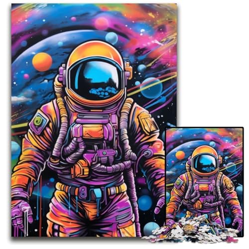 Puzzle 1000 Teile, Astronauten-Puzzle aus Pappe für Erwachsene, Heimdekoration, 26x38cm/10,23x14,96 Zoll Puzzle 1000 Teile, Astronauten-Puzzle aus Pappe für Erwachsene, Heimdekoration, 26x38cm/10,23x14,96 Zoll von JIANGENNF