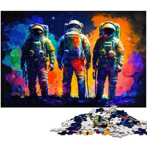 Puzzle 1000 Teile, Astronauten-Steh-Planeten-Puzzle für Erwachsene, Eltern, Partner, Freunde – ab 14 Jahren, 26 x 38 cm / 10,23 x 14,96 Zoll Puzzle 1000 Teile, Astronauten-Steh-Planeten-Puzzle für Erwachsene, Eltern, Partner, Freunde – ab 14 Jahren, 26 x 38 cm / 10,23 x 14,96 Zoll von JIANGENNF