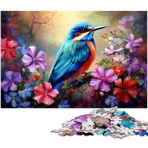 Puzzle 1000 Teile, Blumen- und Vogelwelt, Unmögliches Puzzle für Erwachsene, Familienaktivität, Denksportaufgabe, Heimdekoration, 50 x 75 cm / 19,68 x 29,52 Zoll Puzzle 1000 Teile, Blumen- und Vogelwelt, Unmögliches Puzzle für Erwachsene, Familienaktivität, Denksportaufgabe, Heimdekoration, 50 x 75 cm / 19,68 x 29,52 Zoll von JIANGENNF