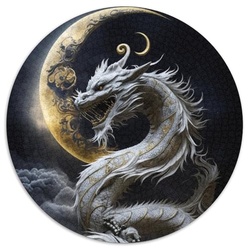 Puzzle 1000 Teile, Brave Dragon, Kartonpuzzle für Erwachsene, Denkspiel für Teenager, (Größe 67,5 x 67,5 cm) von JIANGENNF