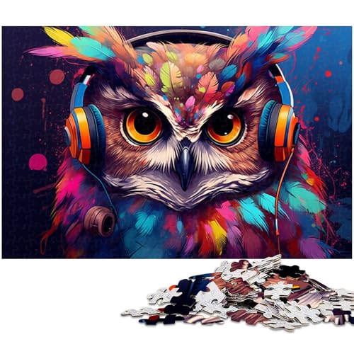 Puzzle 1000 Teile, Bunte Eule, schwierige Puzzles für Erwachsene, anspruchsvolles Denkspiel für Teenager, Spaß für den Familienspieleabend, 50 x 75 cm / 19,68 x 29,52 Zoll Puzzle 1000 Teile, Bunte Eule, schwierige Puzzles für Erwachsene, anspruchsvolles Denkspiel für Teenager, Spaß für den Familienspieleabend, 50 x 75 cm / 19,68 x 29,52 Zoll von JIANGENNF