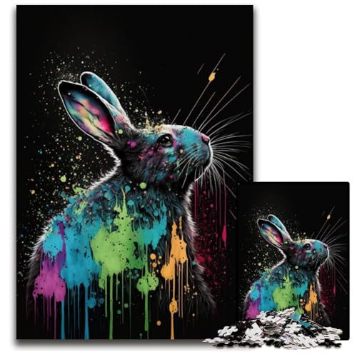 Puzzle 1000 Teile, Bunte Maus, Puzzle für Erwachsene, perfekt für Halloween, Weihnachten, Geburtstagsgeschenk, 26x38cm/10,23x14,96 Zoll Puzzle 1000 Teile, Bunte Maus, Puzzle für Erwachsene, perfekt für Halloween, Weihnachten, Geburtstagsgeschenk, 26x38cm/10,23x14,96 Zoll von JIANGENNF