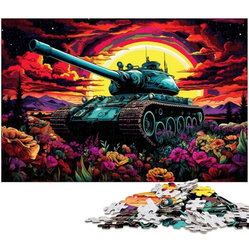 Puzzle 1000 Teile, Bunte Panzer, schwierige Puzzles für Erwachsene, pädagogische Aktivität zur Verbesserung kognitiver Fähigkeiten, 50 x 75 cm / 19,68 x 29,52 Zoll Puzzle 1000 Teile, Bunte Panzer, schwierige Puzzles für Erwachsene, pädagogische Aktivität zur Verbesserung kognitiver Fähigkeiten, 50 x 75 cm / 19,68 x 29,52 Zoll von JIANGENNF