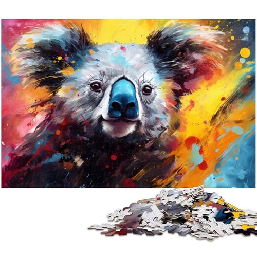 Puzzle 1000 Teile, Bunter Labrador, Schwierige Puzzles für Erwachsene, Herausforderndes Denkspiel für Teenager, Spaß für den Familienspieleabend, 26 x 38 cm / 10,23 x 14,96 Zoll Puzzle 1000 Teile, Bunter Labrador, Schwierige Puzzles für Erwachsene, Herausforderndes Denkspiel für Teenager, Spaß für den Familienspieleabend, 26 x 38 cm / 10,23 x 14,96 Zoll von JIANGENNF