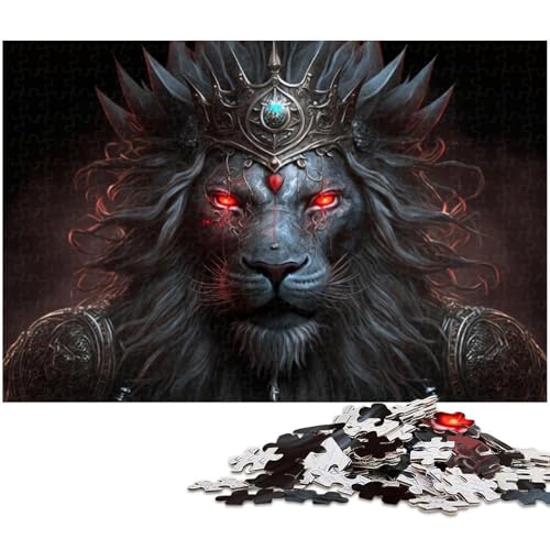 Puzzle 1000 Teile, Bunter Löwe, Holzpuzzle, Heimaktivität für Feiertage, Geburtstage und Familienspieleabende, 50 x 75 cm / 19,68 x 29,52 Zoll Puzzle 1000 Teile, Bunter Löwe, Holzpuzzle, Heimaktivität für Feiertage, Geburtstage und Familienspieleabende, 50 x 75 cm / 19,68 x 29,52 Zoll von JIANGENNF