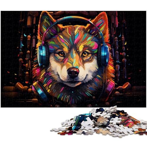 Puzzle 1000 Teile, Buntes Hundepuzzle für Erwachsene, Eltern, Partner, Freunde – ab 14 Jahren, 50 x 75 cm / 19,68 x 29,52 Zoll Puzzle 1000 Teile, Buntes Hundepuzzle für Erwachsene, Eltern, Partner, Freunde – ab 14 Jahren, 50 x 75 cm / 19,68 x 29,52 Zoll von JIANGENNF