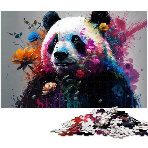 Puzzle 1000 Teile, Buntes Panda-Puzzle für Erwachsene, Eltern, Partner, Freunde – ab 14 Jahren, 50 x 75 cm / 19,68 x 29,52 Zoll Puzzle 1000 Teile, Buntes Panda-Puzzle für Erwachsene, Eltern, Partner, Freunde – ab 14 Jahren, 50 x 75 cm / 19,68 x 29,52 Zoll von JIANGENNF