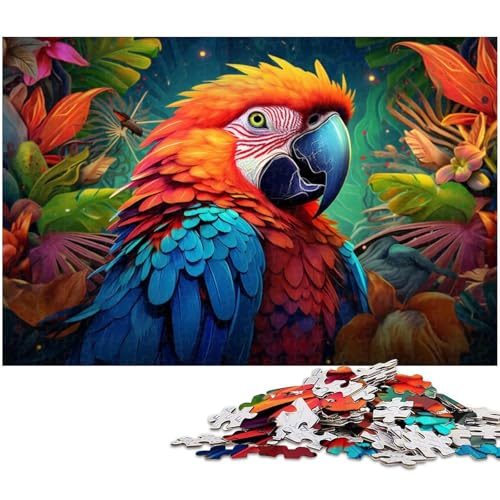 Puzzle 1000 Teile, Buntes Papageien-Puzzle für Erwachsene, Eltern, Partner, Freunde – ab 14 Jahren, 26 x 38 cm / 10,23 x 14,96 Zoll Puzzle 1000 Teile, Buntes Papageien-Puzzle für Erwachsene, Eltern, Partner, Freunde – ab 14 Jahren, 26 x 38 cm / 10,23 x 14,96 Zoll von JIANGENNF
