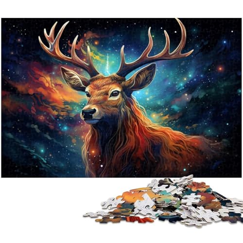 Puzzle 1000 Teile, Buntes Tyrannosaurus Rex-Puzzle für Erwachsene, Eltern, Partner, Freunde – ab 14 Jahren, 26 x 38 cm / 10,23 x 14,96 Zoll von JIANGENNF