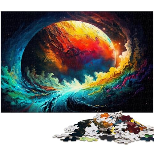 Puzzle 1000 Teile, Buntes Universum-Planeten-Puzzle für Erwachsene, Eltern, Partner, Freunde – ab 14 Jahren, 26 x 38 cm / 10,23 x 14,96 Zoll Puzzle 1000 Teile, Buntes Universum-Planeten-Puzzle für Erwachsene, Eltern, Partner, Freunde – ab 14 Jahren, 26 x 38 cm / 10,23 x 14,96 Zoll von JIANGENNF