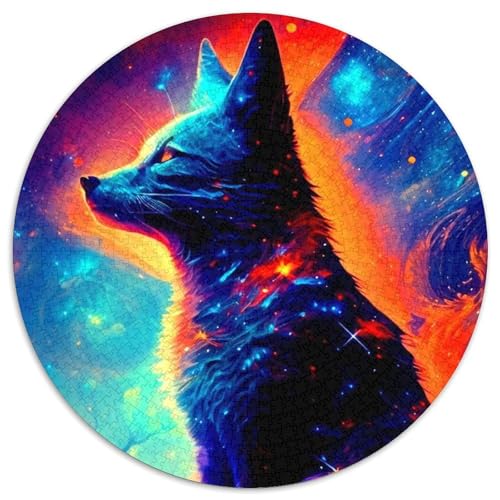 Puzzle 1000 Teile, Fuchs-Puzzle aus Karton für Erwachsene, Denkspiel für Teenager, (Größe 67,5 x 67,5 cm) von JIANGENNF