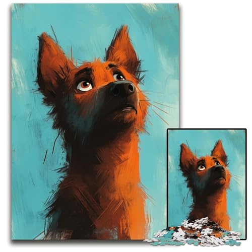 Puzzle 1000 Teile, Hundepuzzle, Lernspiele, mit passendem Poster und Quizblatt, für Kinder ab 14 Jahren, 50x75cm Puzzle 1000 Teile, Hundepuzzle, Lernspiele, mit passendem Poster und Quizblatt, für Kinder ab 14 Jahren, 50x75cm von JIANGENNF