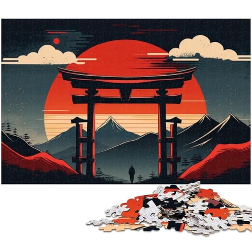 Puzzle 1000 Teile, Japanisches Torii-Tor, Puzzle für Erwachsene, Eltern, Partner, Freunde – ab 14 Jahren, 26 x 38 cm / 10,23 x 14,96 Zoll Puzzle 1000 Teile, Japanisches Torii-Tor, Puzzle für Erwachsene, Eltern, Partner, Freunde – ab 14 Jahren, 26 x 38 cm / 10,23 x 14,96 Zoll von JIANGENNF