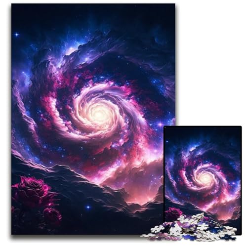 Puzzle 1000 Teile, Kosmische Blumen, Eltern, Partner, Freunde – ab 14 Jahren, 26x38cm/10,23x14,96 Zoll Puzzle 1000 Teile, Kosmische Blumen, Eltern, Partner, Freunde – ab 14 Jahren, 26x38cm/10,23x14,96 Zoll von JIANGENNF
