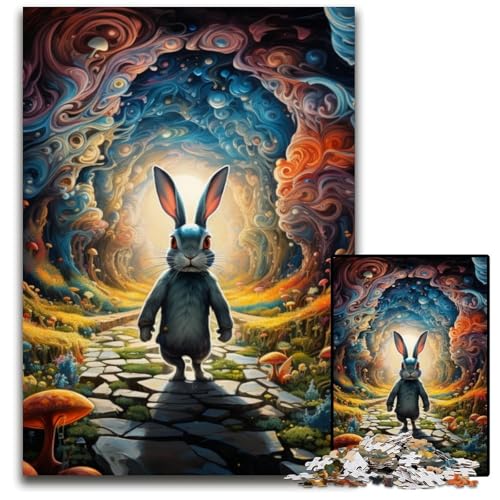 Puzzle 1000 Teile, Kunst-Kaninchen, Eltern, Partner, Freunde – ab 14 Jahren, 50x75cm/19,68x29,52 Zoll Puzzle 1000 Teile, Kunst-Kaninchen, Eltern, Partner, Freunde – ab 14 Jahren, 50x75cm/19,68x29,52 Zoll von JIANGENNF