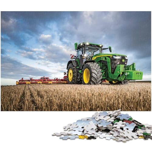 Puzzle 1000 Teile, Landwirtschaftswerkzeuge, Traktoren, Puzzle für Erwachsene, Eltern, Partner, Freunde – ab 14 Jahren, 50 x 75 cm / 19,68 x 29,52 Zoll von JIANGENNF