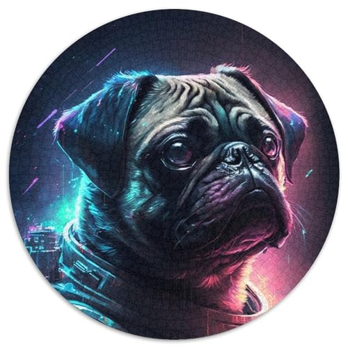 Puzzle 1000 Teile, MBulldog-Puzzle aus Karton für Erwachsene, Denkspiel für Teenager, (Größe 67,5 x 67,5 cm) von JIANGENNF