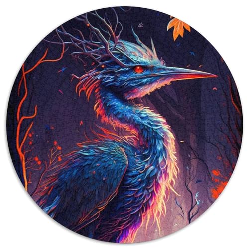 Puzzle 1000 Teile, Mystik, Strauß, Papppuzzle für Erwachsene, Denkspiel für Teenager, (Größe 67,5 x 67,5 cm) von JIANGENNF