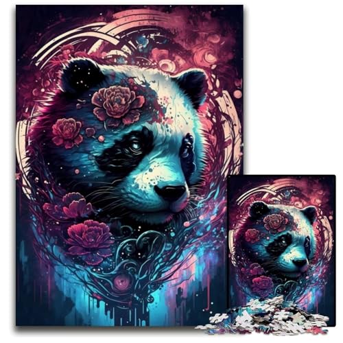 Puzzle 1000 Teile, Panda Whimsy, Holzpuzzle, interaktives Familienspiel, Familienaktivitätsspiel, 50x75cm/19,68x29,52 Zoll Puzzle 1000 Teile, Panda Whimsy, Holzpuzzle, interaktives Familienspiel, Familienaktivitätsspiel, 50x75cm/19,68x29,52 Zoll von JIANGENNF
