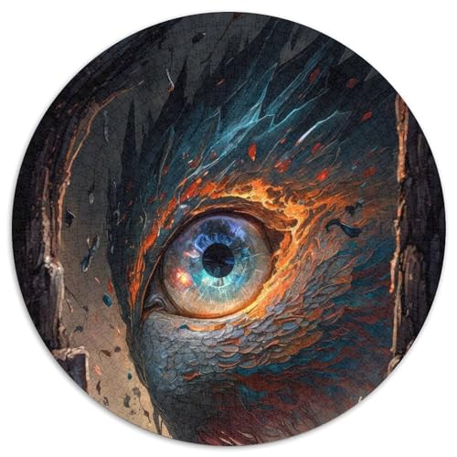 Puzzle 1000 Teile, Phoenix Lash Eye, Kartonpuzzle für Erwachsene, Denkspiel für Teenager, (Größe 67,5 x 67,5 cm) von JIANGENNF
