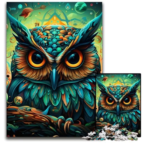 Puzzle 1000 Teile, Tier-Eulen-Puzzle, Eltern, Partner, Freunde – ab 14 Jahren, 26x38cm/10,23x14,96 Zoll Puzzle 1000 Teile, Tier-Eulen-Puzzle, Eltern, Partner, Freunde – ab 14 Jahren, 26x38cm/10,23x14,96 Zoll von JIANGENNF