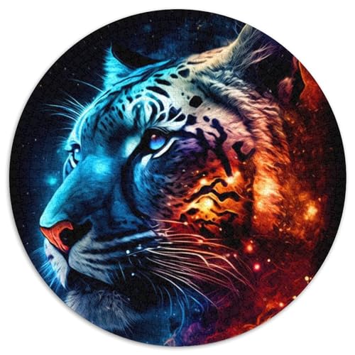Puzzle 1000 Teile, Tiger-Puzzle aus Karton für Erwachsene, Denkspiel für Teenager, (Größe 67,5 x 67,5 cm) von JIANGENNF
