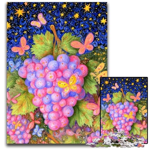 Puzzle 1000 Teile, Traube, Holzpuzzle, anspruchsvolles Denkspiel für Teenager, Spaß für den Familienspielabend, 50x75cm Puzzle 1000 Teile, Traube, Holzpuzzle, anspruchsvolles Denkspiel für Teenager, Spaß für den Familienspielabend, 50x75cm von JIANGENNF