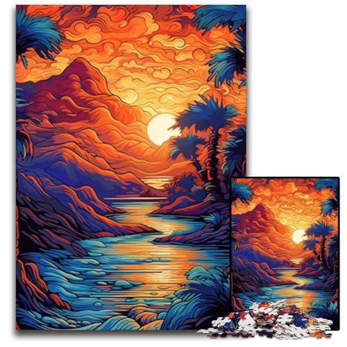 Puzzle 1000 Teile, Wunderschönes Strand-Puzzle, Eltern, Partner, Freunde – ab 14 Jahren, 26x38cm/10,23x14,96 Zoll Puzzle 1000 Teile, Wunderschönes Strand-Puzzle, Eltern, Partner, Freunde – ab 14 Jahren, 26x38cm/10,23x14,96 Zoll von JIANGENNF