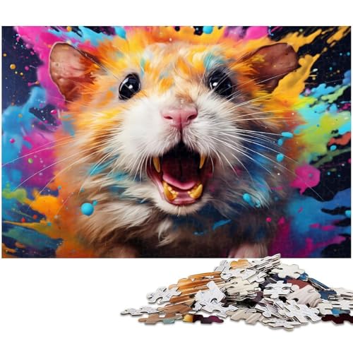 Puzzle 1000 Teile, buntes Meerschweinchen, schwierige Puzzles für Erwachsene, anspruchsvolles Denkspiel für Teenager, Spaß für den Familienspieleabend, 26 x 38 cm / 10,23 x 14,96 Zoll Puzzle 1000 Teile, buntes Meerschweinchen, schwierige Puzzles für Erwachsene, anspruchsvolles Denkspiel für Teenager, Spaß für den Familienspieleabend, 26 x 38 cm / 10,23 x 14,96 Zoll von JIANGENNF