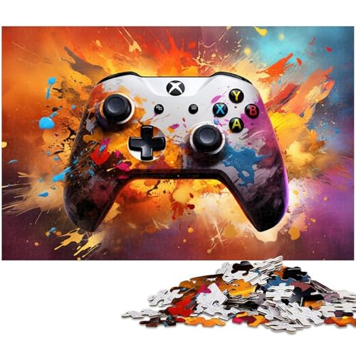 Puzzle 1000 Teile, buntes Spiel, Kartonpuzzle für Erwachsene, Teenager, Paare und Freunde zum Geburtstag, Weihnachten, 26 x 38 cm / 10,23 x 14,96 Zoll Puzzle 1000 Teile, buntes Spiel, Kartonpuzzle für Erwachsene, Teenager, Paare und Freunde zum Geburtstag, Weihnachten, 26 x 38 cm / 10,23 x 14,96 Zoll von JIANGENNF