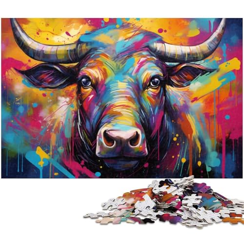 Puzzle 1000 Teile, buntes Yak, schwierige Puzzles für Erwachsene, anspruchsvolles Denkspiel für Teenager, Spaß für den Familienspielabend, 50 x 75 cm / 19,68 x 29,52 Zoll Puzzle 1000 Teile, buntes Yak, schwierige Puzzles für Erwachsene, anspruchsvolles Denkspiel für Teenager, Spaß für den Familienspielabend, 50 x 75 cm / 19,68 x 29,52 Zoll von JIANGENNF