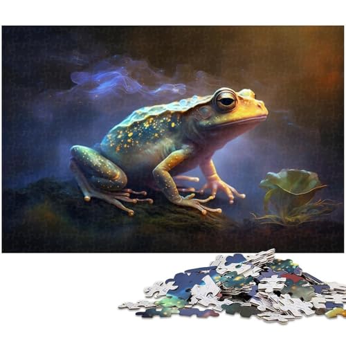 Puzzle 1000 Teile, süßer kosmischer Frosch, schwierige Puzzles für Erwachsene, pädagogische Aktivität zur Verbesserung kognitiver Fähigkeiten, 26 x 38 cm / 10,23 x 14,96 Zoll Puzzle 1000 Teile, süßer kosmischer Frosch, schwierige Puzzles für Erwachsene, pädagogische Aktivität zur Verbesserung kognitiver Fähigkeiten, 26 x 38 cm / 10,23 x 14,96 Zoll von JIANGENNF