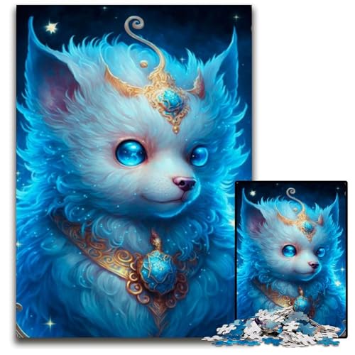 Puzzle 1000 Teile, süßes Drachenbaby, Eltern, Partner, Freunde – ab 14 Jahren, 50x75cm/19,68x29,52 Zoll von JIANGENNF