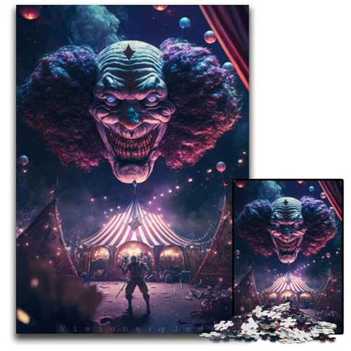 Puzzle 1000 Teile „Der Zirkus“ Puzzle für Erwachsene, Denkspiel für Teenager, 50x75cm/19,68x29,52 Zoll Puzzle 1000 Teile „Der Zirkus“ Puzzle für Erwachsene, Denkspiel für Teenager, 50x75cm/19,68x29,52 Zoll von JIANGENNF