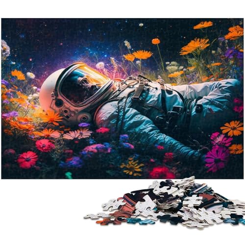 Puzzle 1000 Teile Astronauten-Erkundung, Kartonpuzzle, Heimaktivität für Feiertage, Geburtstage und Familienspieleabende, 26 x 38 cm / 10,23 x 14,96 Zoll Puzzle 1000 Teile Astronauten-Erkundung, Kartonpuzzle, Heimaktivität für Feiertage, Geburtstage und Familienspieleabende, 26 x 38 cm / 10,23 x 14,96 Zoll von JIANGENNF