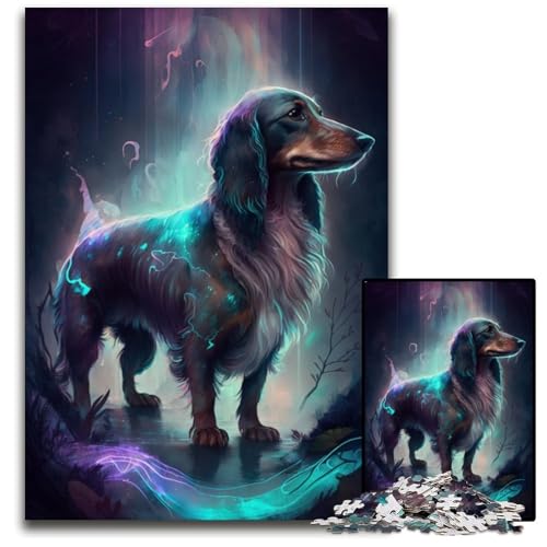 Puzzle 1000 Teile Dackel-Puzzle für Erwachsene, Denkspiel für Teenager, 50x75cm/19,68x29,52 Zoll Puzzle 1000 Teile Dackel-Puzzle für Erwachsene, Denkspiel für Teenager, 50x75cm/19,68x29,52 Zoll von JIANGENNF