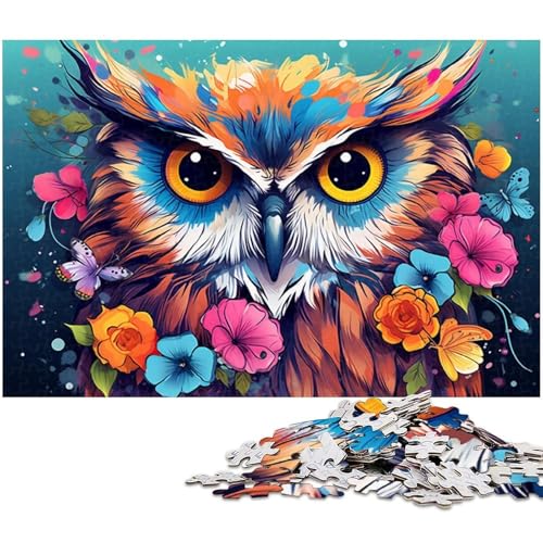 Puzzle 1000 Teile Eulenblumen-Puzzle für Erwachsene, Eltern, Partner, Freunde – ab 14 Jahren, 26 x 38 cm / 10,23 x 14,96 Zoll Puzzle 1000 Teile Eulenblumen-Puzzle für Erwachsene, Eltern, Partner, Freunde – ab 14 Jahren, 26 x 38 cm / 10,23 x 14,96 Zoll von JIANGENNF