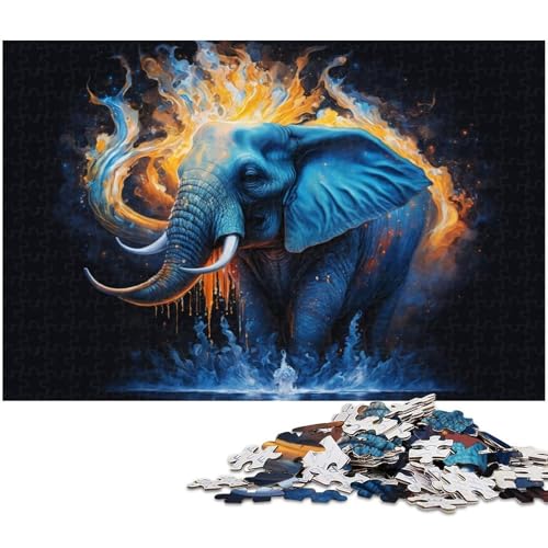 Puzzle 1000 Teile Fantasie-Elefant Schwierige Puzzles für Erwachsene Herausforderndes Denkspiel für Teenager, Spaß am Familienspieleabend 26 x 38 cm / 10,23 x 14,96 Zoll Puzzle 1000 Teile Fantasie-Elefant Schwierige Puzzles für Erwachsene Herausforderndes Denkspiel für Teenager, Spaß am Familienspieleabend 26 x 38 cm / 10,23 x 14,96 Zoll von JIANGENNF