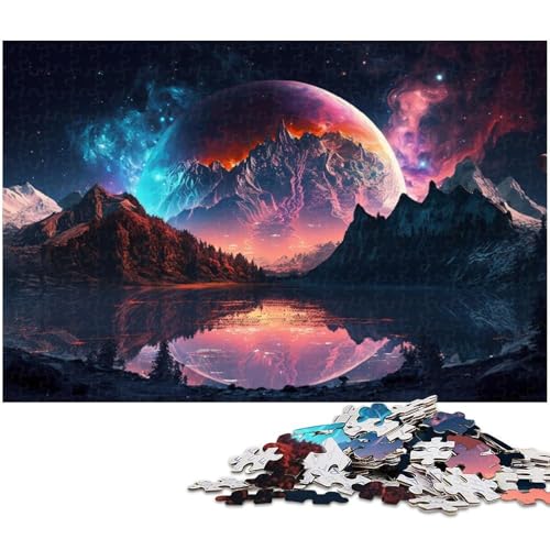 Puzzle 1000 Teile Fantasy Planet Schwierige Puzzles für Erwachsene Herausforderndes Denkspiel für Teenager, Spaß für den Familienspieleabend 26 x 38 cm / 10,23 x 14,96 Zoll Puzzle 1000 Teile Fantasy Planet Schwierige Puzzles für Erwachsene Herausforderndes Denkspiel für Teenager, Spaß für den Familienspieleabend 26 x 38 cm / 10,23 x 14,96 Zoll von JIANGENNF