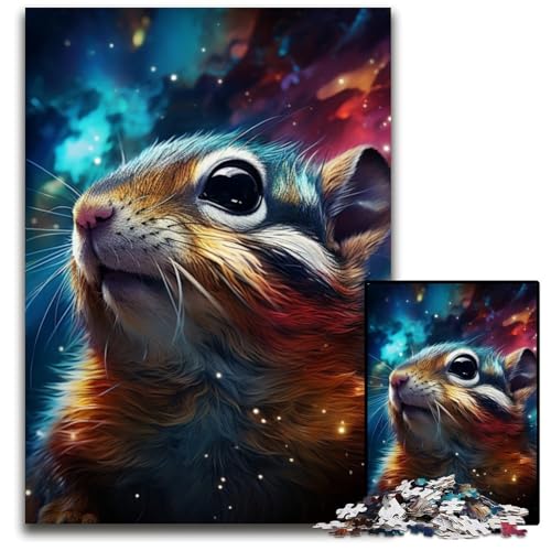 Puzzle 1000 Teile Galaxien Eichhörnchen Papppuzzles Anspruchsvolles Denkspiel für Teenager, Spaß am Familienspieleabend 26x38cm/10,23x14,96 Zoll Puzzle 1000 Teile Galaxien Eichhörnchen Papppuzzles Anspruchsvolles Denkspiel für Teenager, Spaß am Familienspieleabend 26x38cm/10,23x14,96 Zoll von JIANGENNF