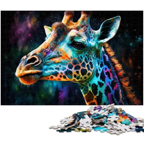 Puzzle 1000 Teile Giraffe, Schwierige Puzzles für Erwachsene, Herausforderndes Denkspiel für Teenager, Spaß für den Familienspieleabend, 50 x 75 cm / 19,68 x 29,52 Zoll Puzzle 1000 Teile Giraffe, Schwierige Puzzles für Erwachsene, Herausforderndes Denkspiel für Teenager, Spaß für den Familienspieleabend, 50 x 75 cm / 19,68 x 29,52 Zoll von JIANGENNF