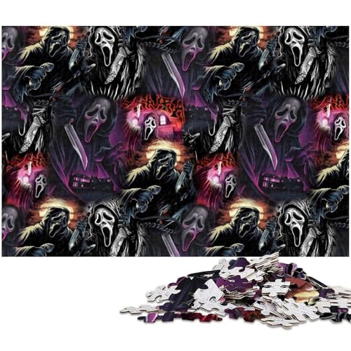 Puzzle 1000 Teile Horror-Monster-Puzzle für Erwachsene, Eltern, Partner, Freunde – ab 14 Jahren, 26 x 38 cm / 10,23 x 14,96 Zoll Puzzle 1000 Teile Horror-Monster-Puzzle für Erwachsene, Eltern, Partner, Freunde – ab 14 Jahren, 26 x 38 cm / 10,23 x 14,96 Zoll von JIANGENNF