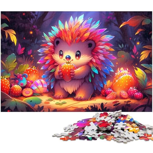 Puzzle 1000 Teile Igel, Schwierige Puzzles für Erwachsene, Herausforderndes Denkspiel für Teenager, Spaß für den Familienspieleabend, 50 x 75 cm / 19,68 x 29,52 Zoll Puzzle 1000 Teile Igel, Schwierige Puzzles für Erwachsene, Herausforderndes Denkspiel für Teenager, Spaß für den Familienspieleabend, 50 x 75 cm / 19,68 x 29,52 Zoll von JIANGENNF